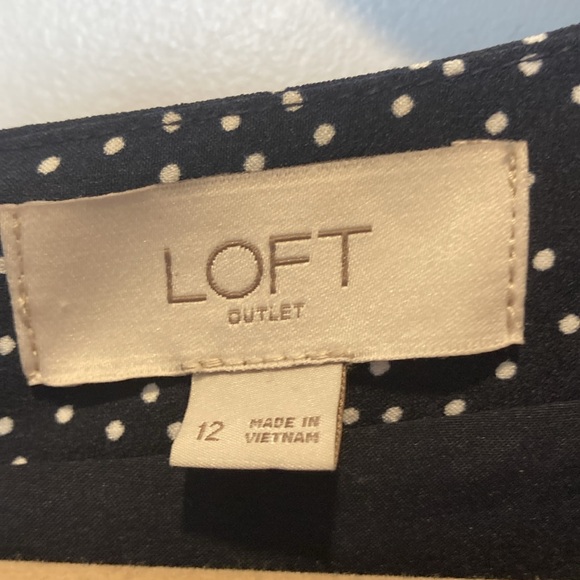 Loft polka dot  jumpsuit Size 12 - Picture 3 of 7